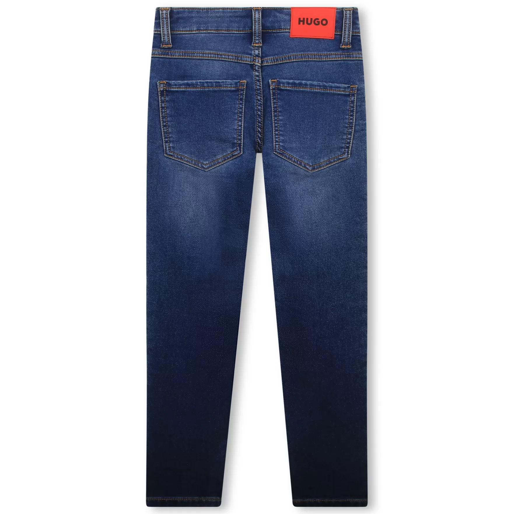 Jongen HUGO Aansluitende Jeans Met Label