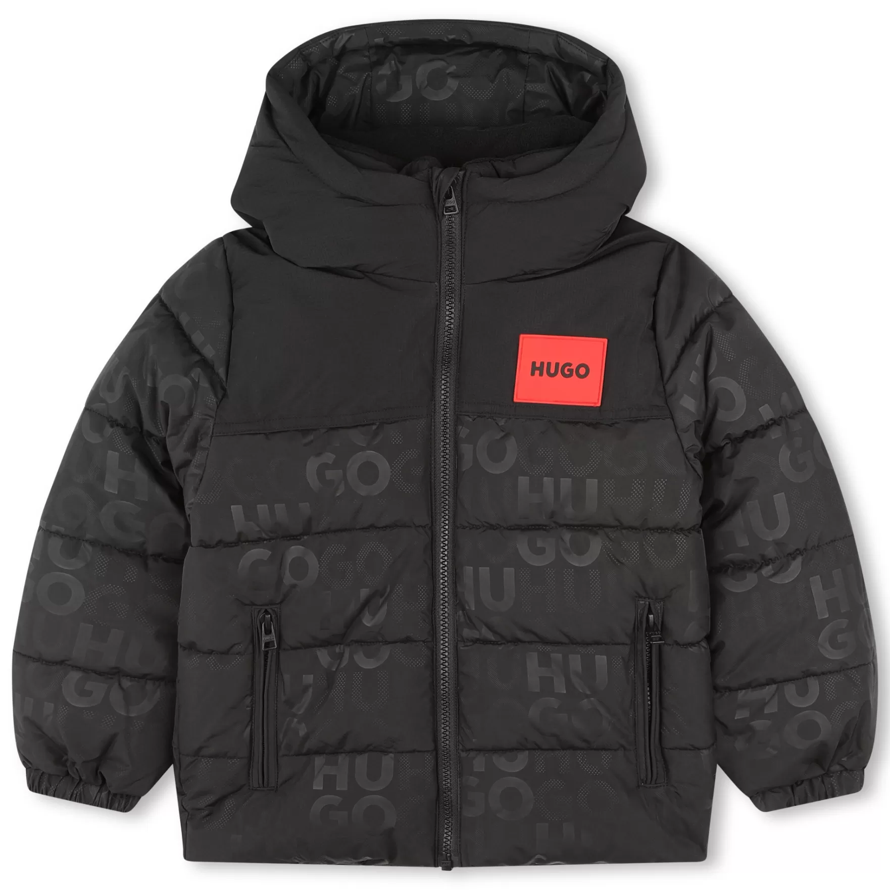 Jongen HUGO Anorak Met Capuchon En Print