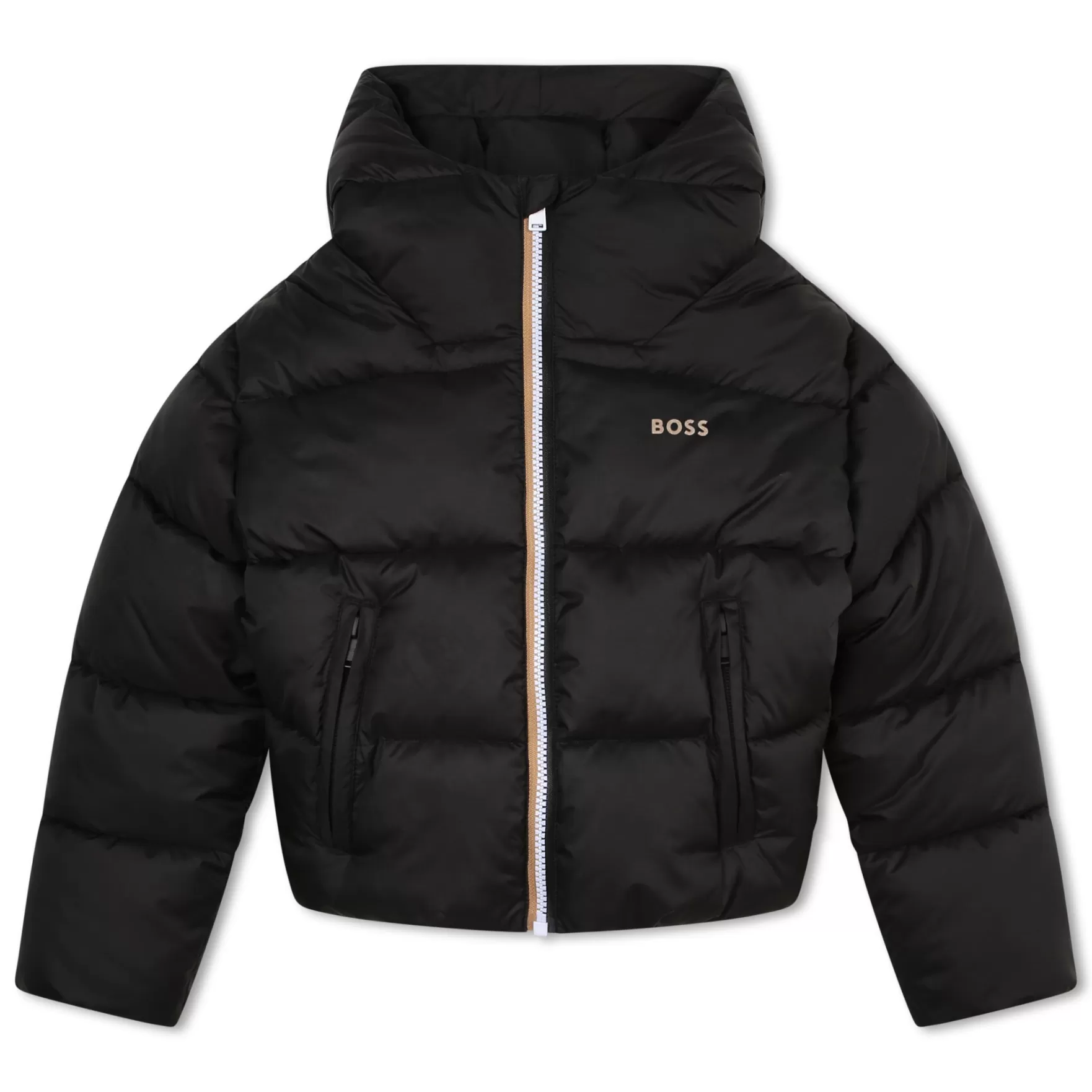 Meisje BOSS Anorak Met Rits En Capuchon