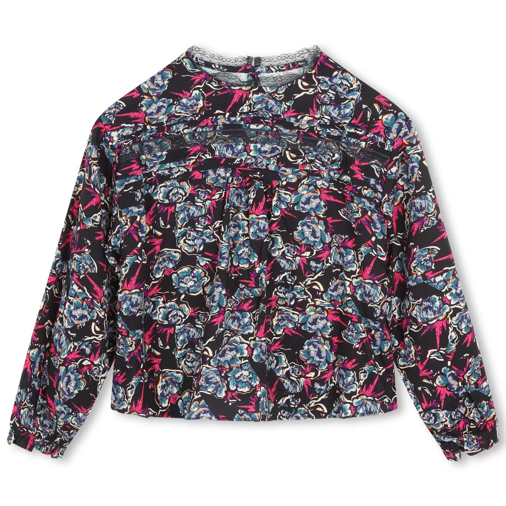 Meisje ZADIG & VOLTAIRE Blouse Met Print En Kant