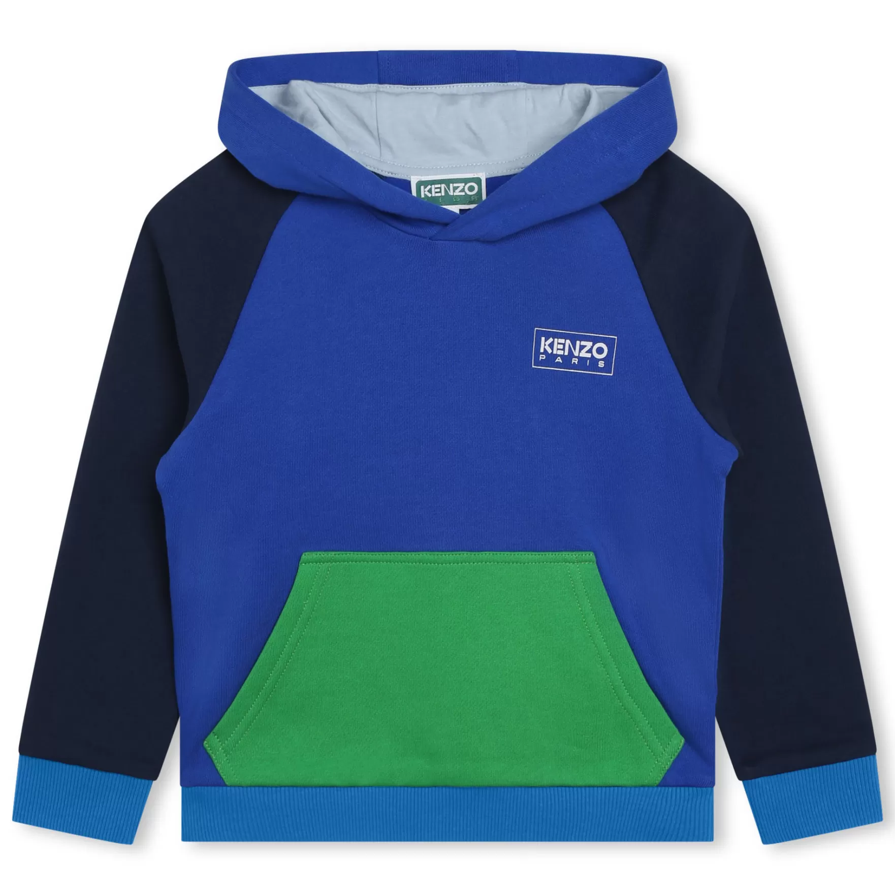 Jongen KENZO KIDS Driekleurig Sweatshirt Met Kap