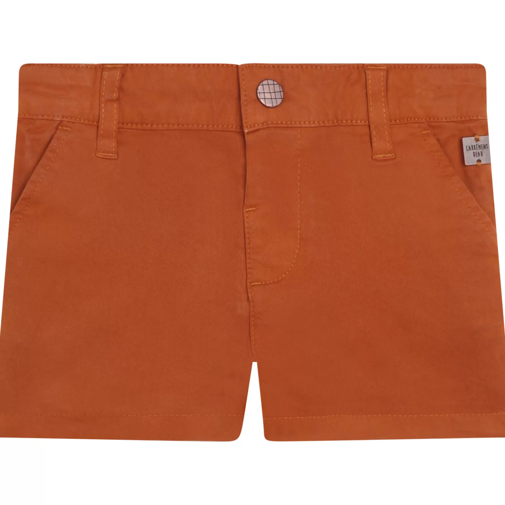 Jongen CARREMENT BEAU Effen Short Van Katoenen Twill