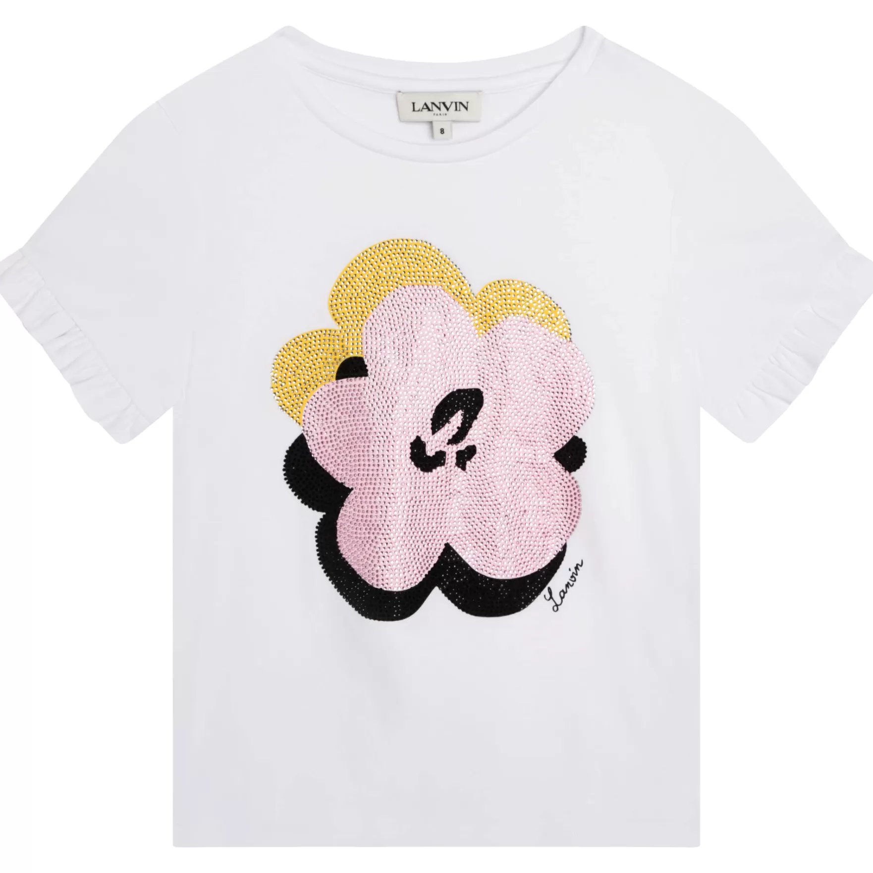 Meisje LANVIN Feestelijk Katoenen T-Shirt