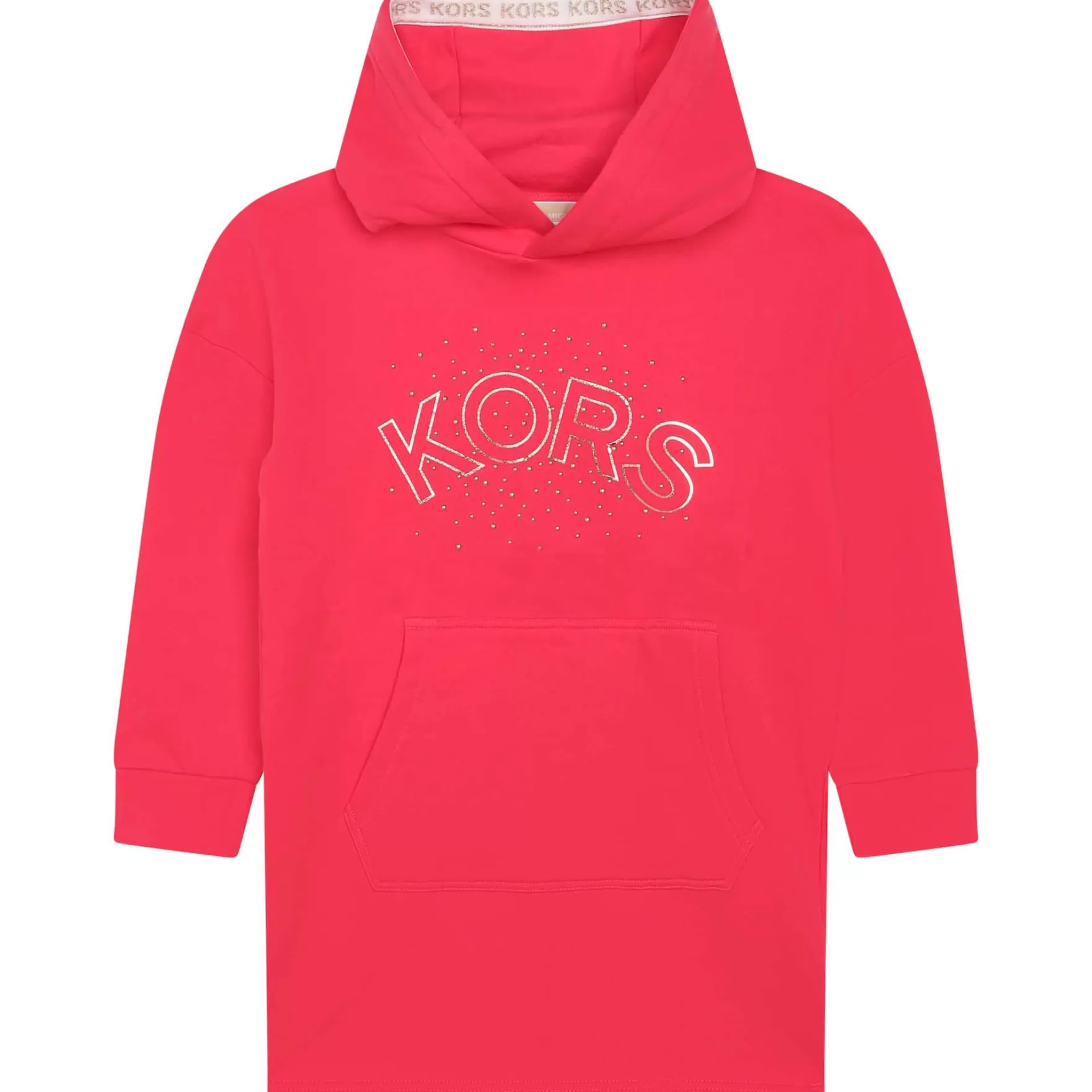 Meisje MICHAEL KORS Fleece Jurk Met Capuchon