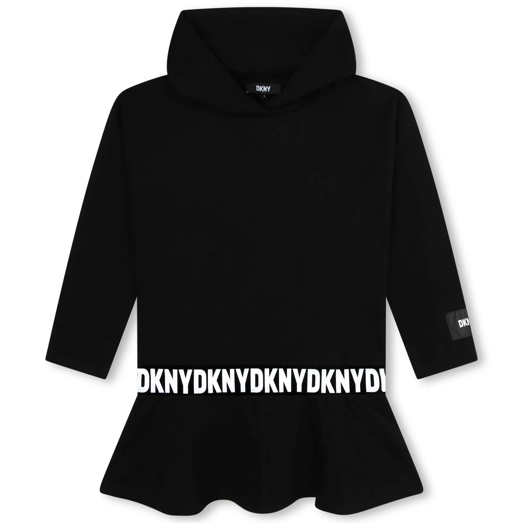 Meisje DKNY Fleece Jurk Met Capuchon