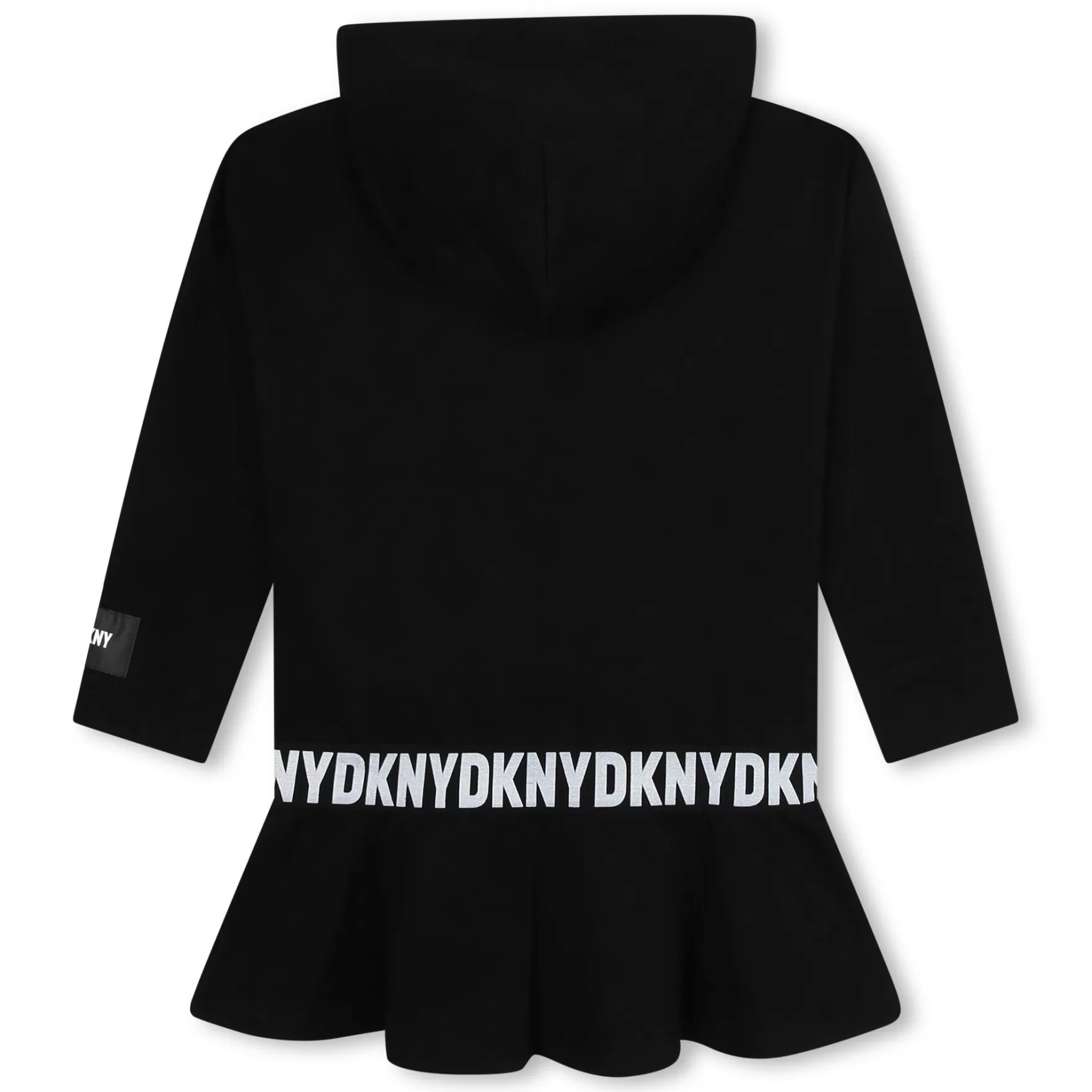 Meisje DKNY Fleece Jurk Met Capuchon