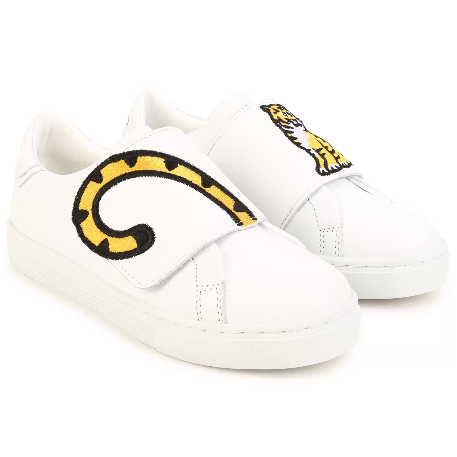 Jongen KENZO KIDS Geborduurde Leren Sneakers