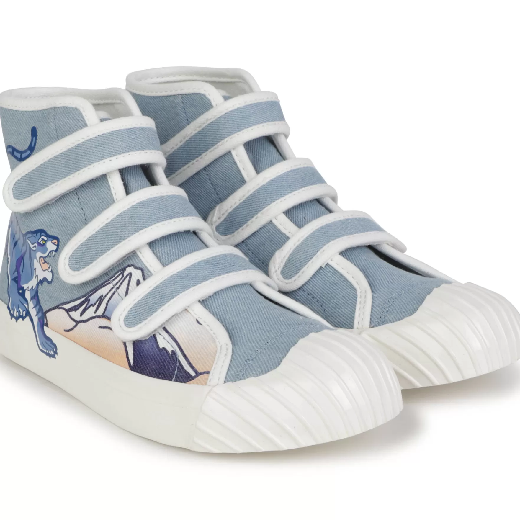 Meisje KENZO KIDS Hoge Sneakers Met Klittenband