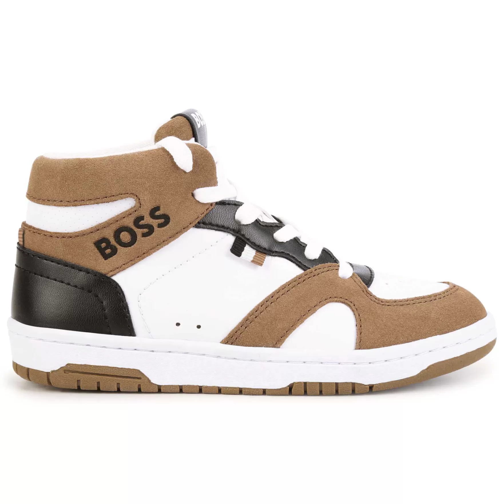 Jongen BOSS Hoge Sneakers Met Veters