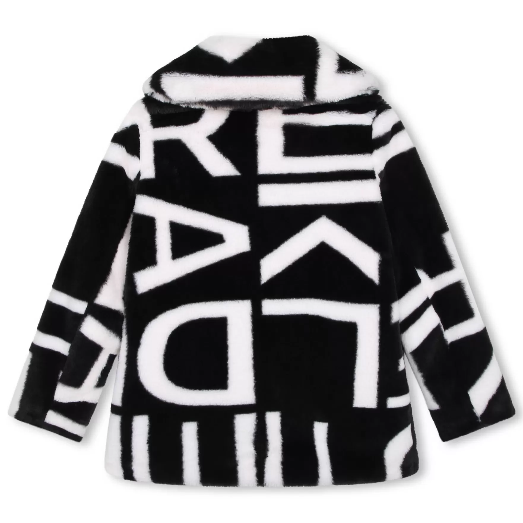 Meisje KARL LAGERFELD KIDS Jas Van Pluche Met Print