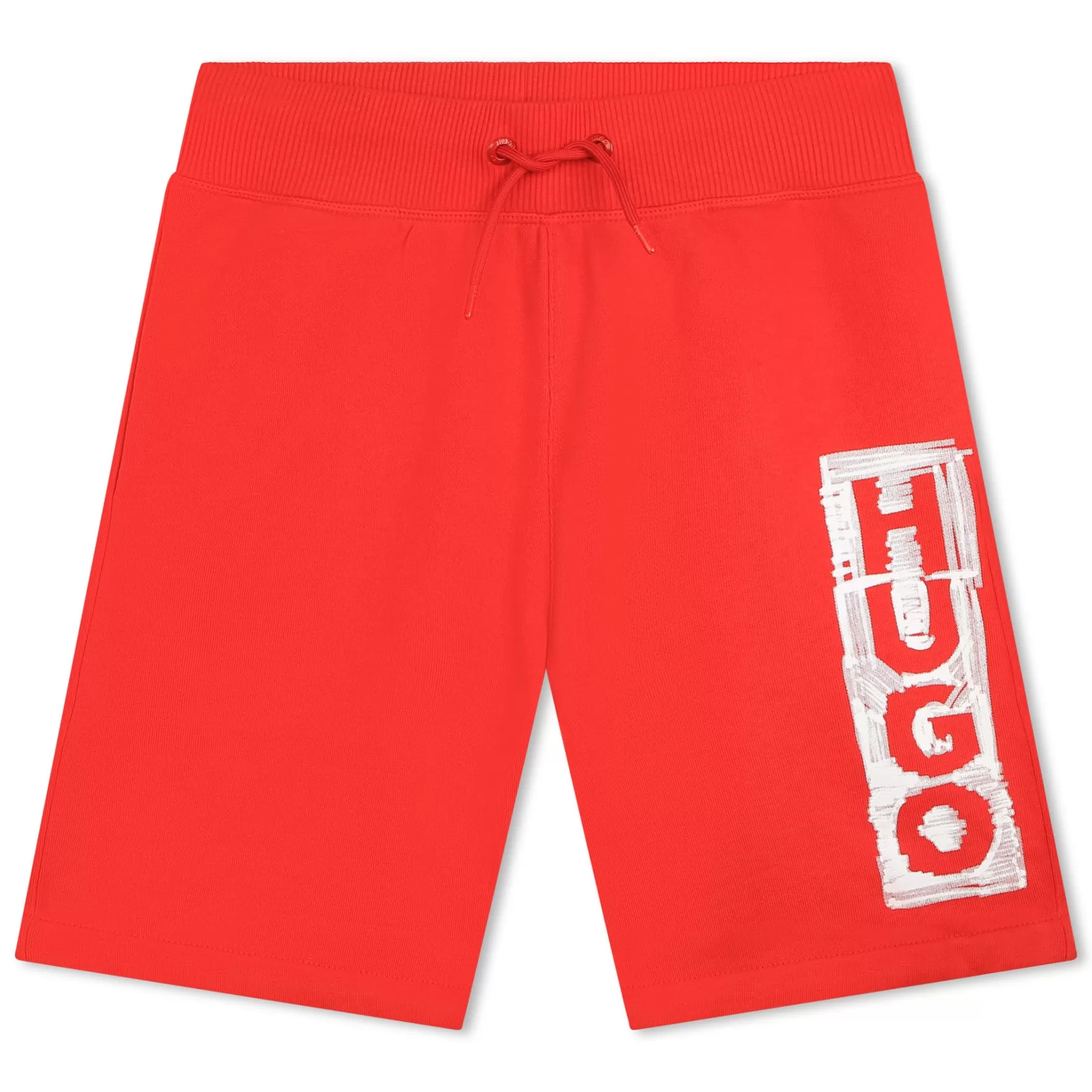 Jongen HUGO Joggingbermuda Met Logo