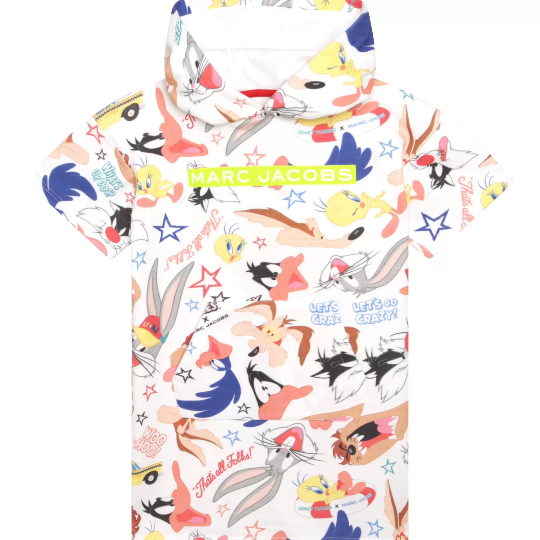 Meisje MARC JACOBS Jurk Met Capuchon Looney Tunes