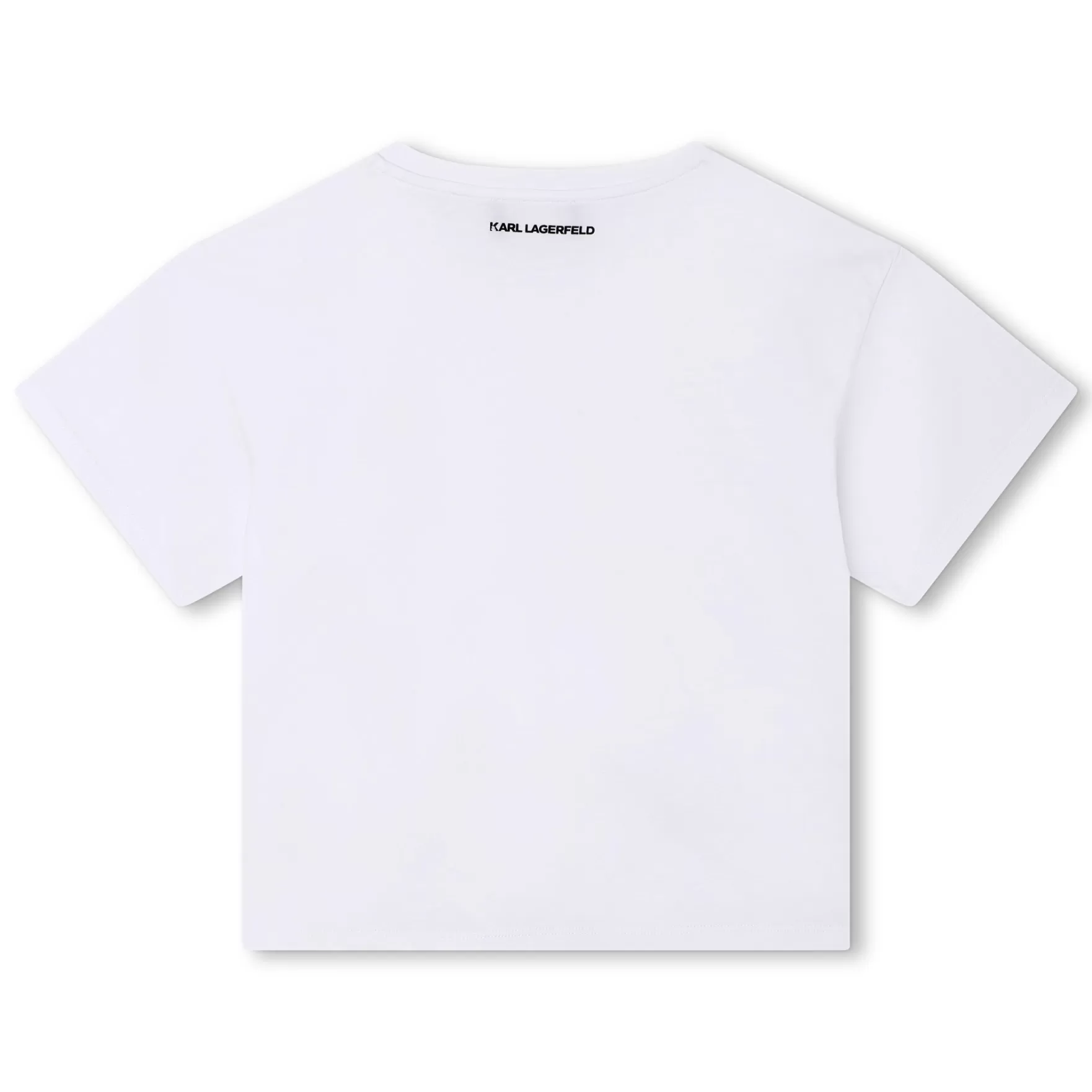 Meisje KARL LAGERFELD KIDS Katoenen Geborduurd T-Shirt