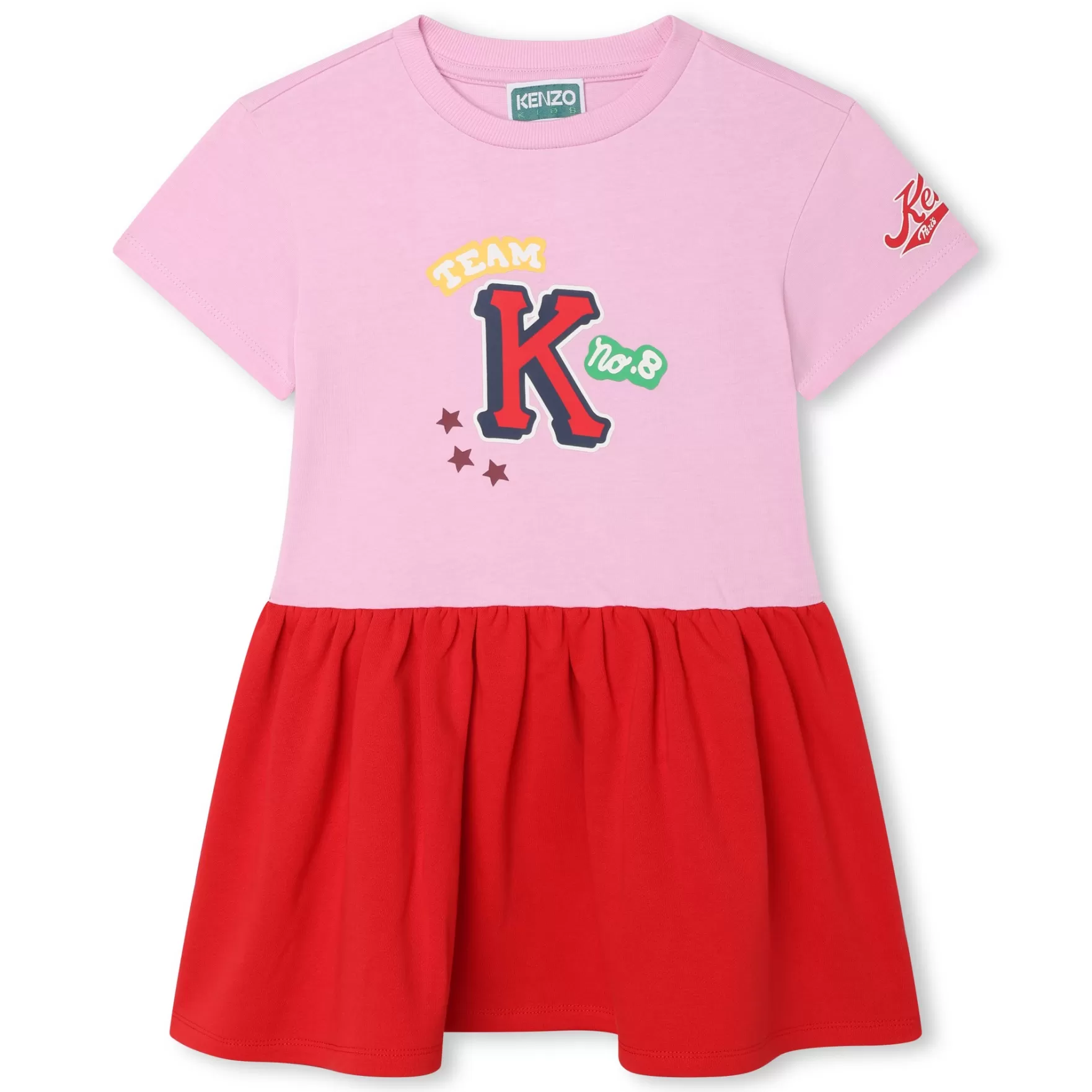 Meisje KENZO KIDS Katoenen Jurk Met Korte Mouwen