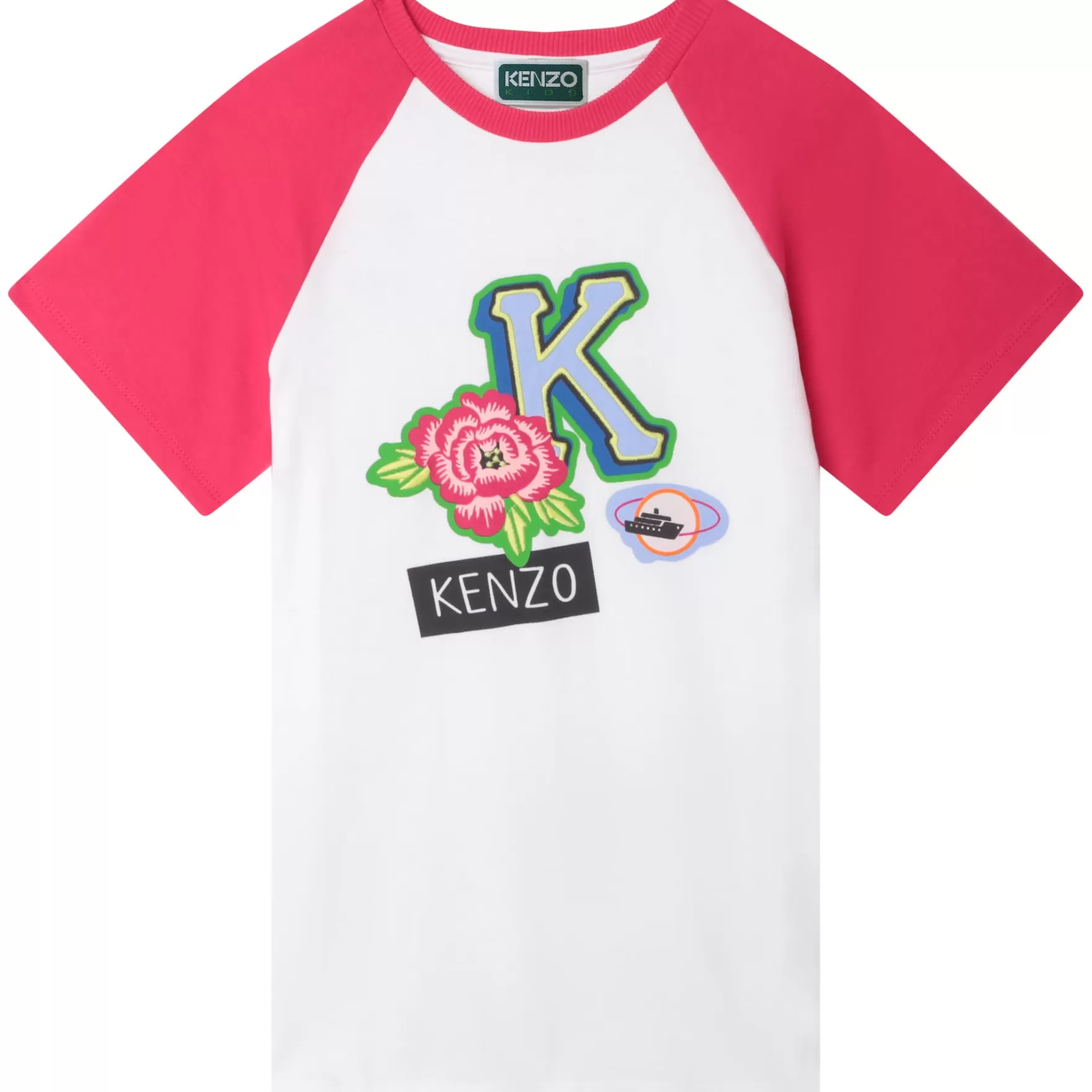 Meisje KENZO KIDS Katoenen Jurk Met Korte Mouwen