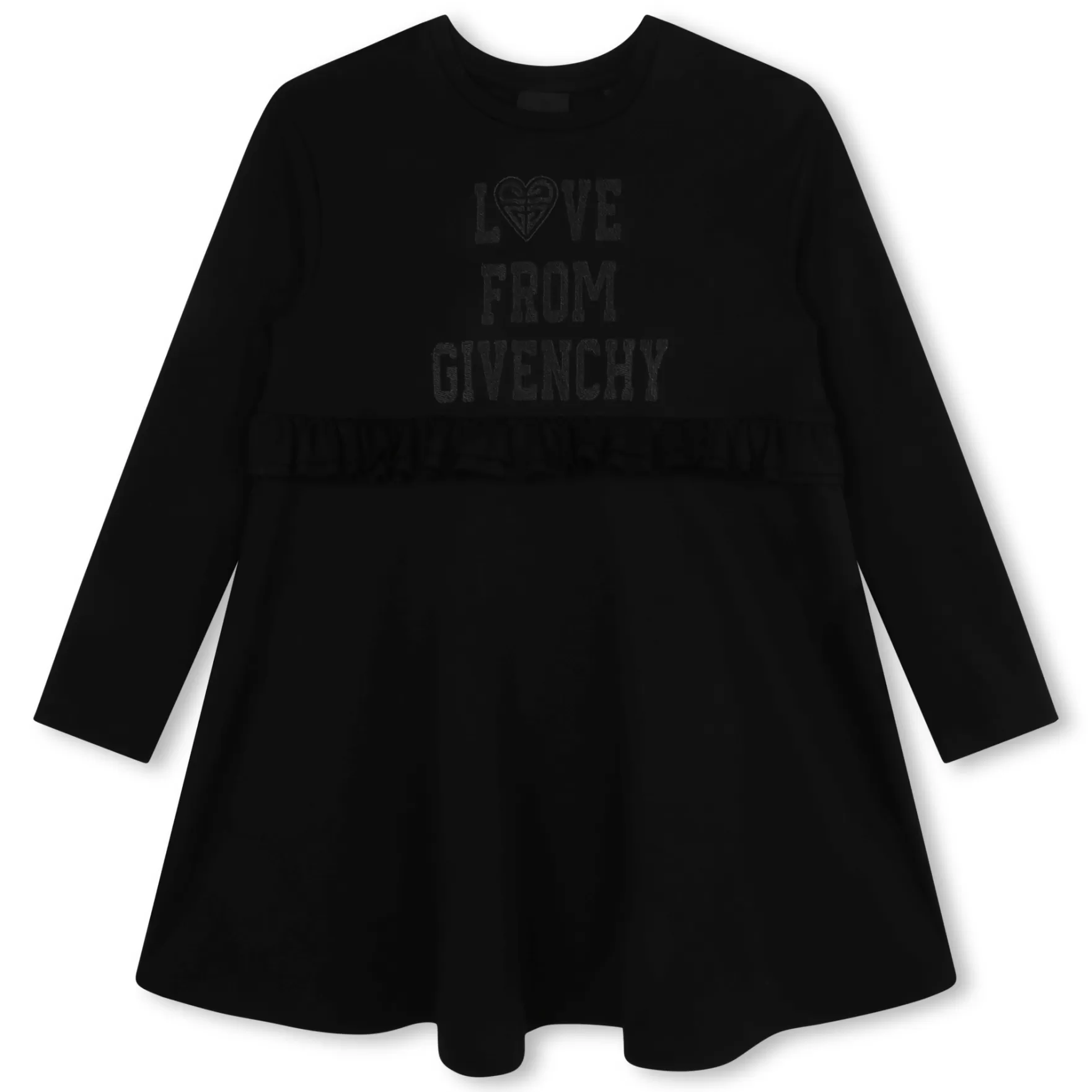 Meisje GIVENCHY Katoenen Jurk Met Ruches