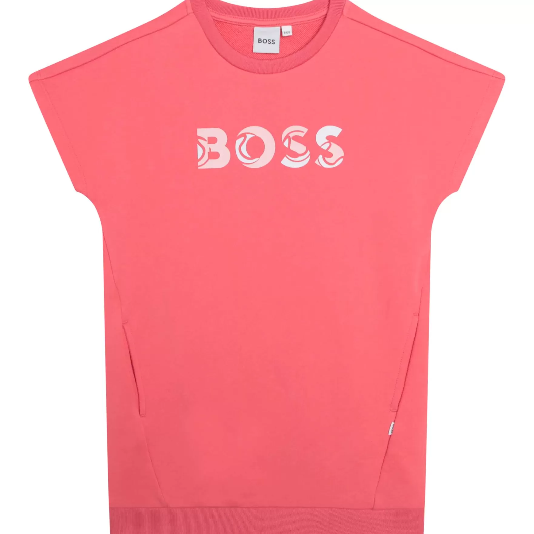 Meisje BOSS Katoenen Sweaterjurk