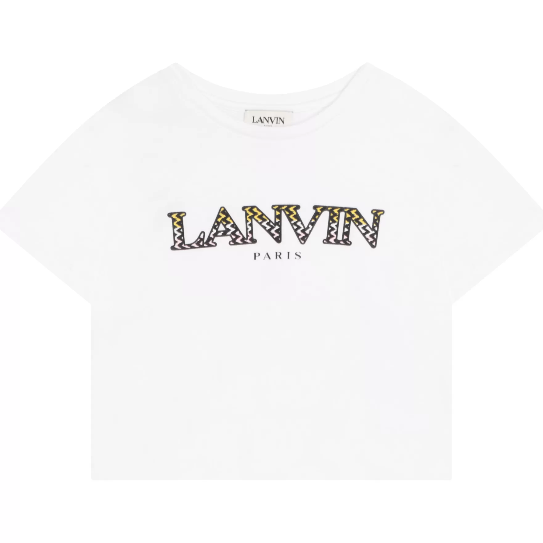 Meisje LANVIN Katoenen T-Shirt Korte Mouw