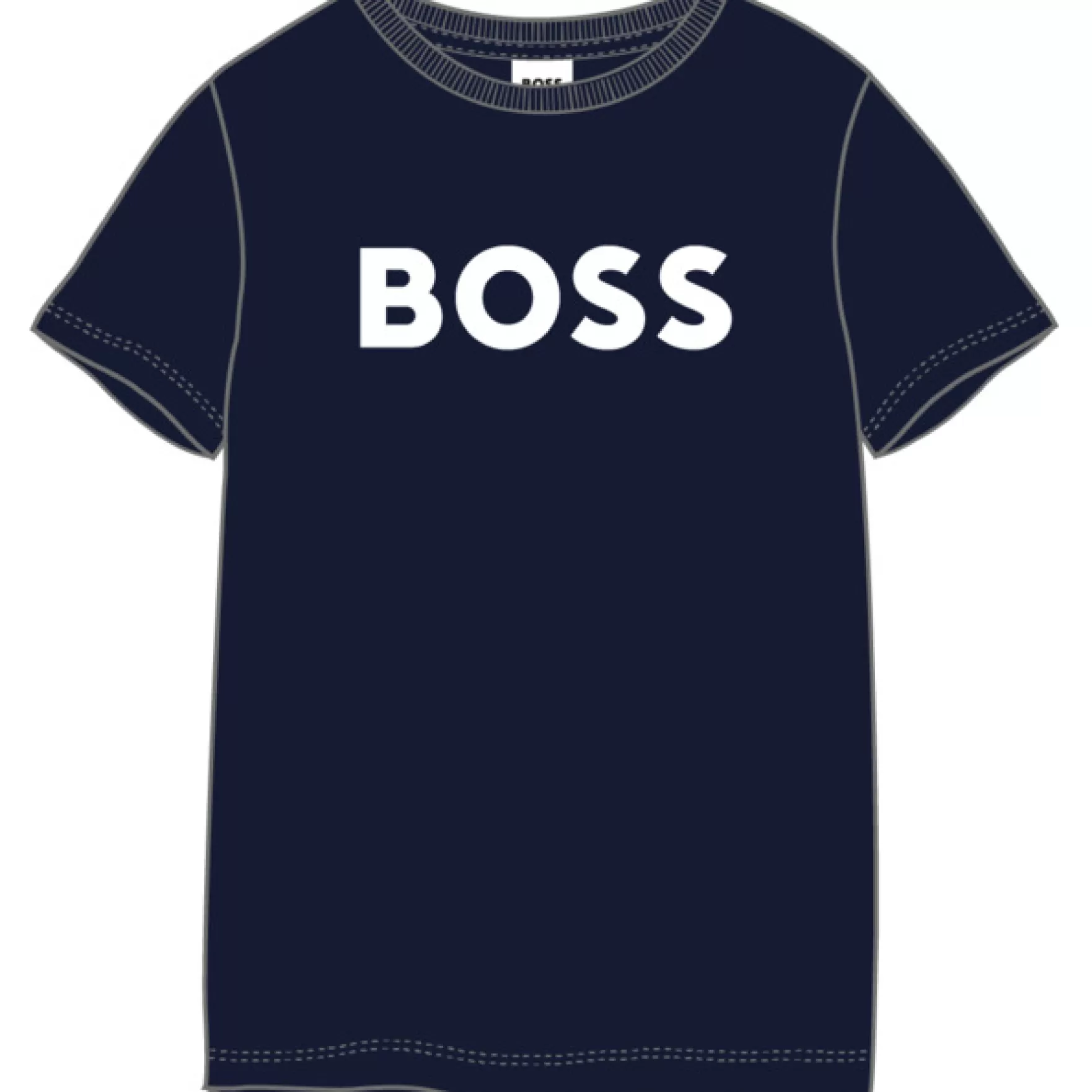 Jongen BOSS Katoenen T-Shirt, Korte Mouwen