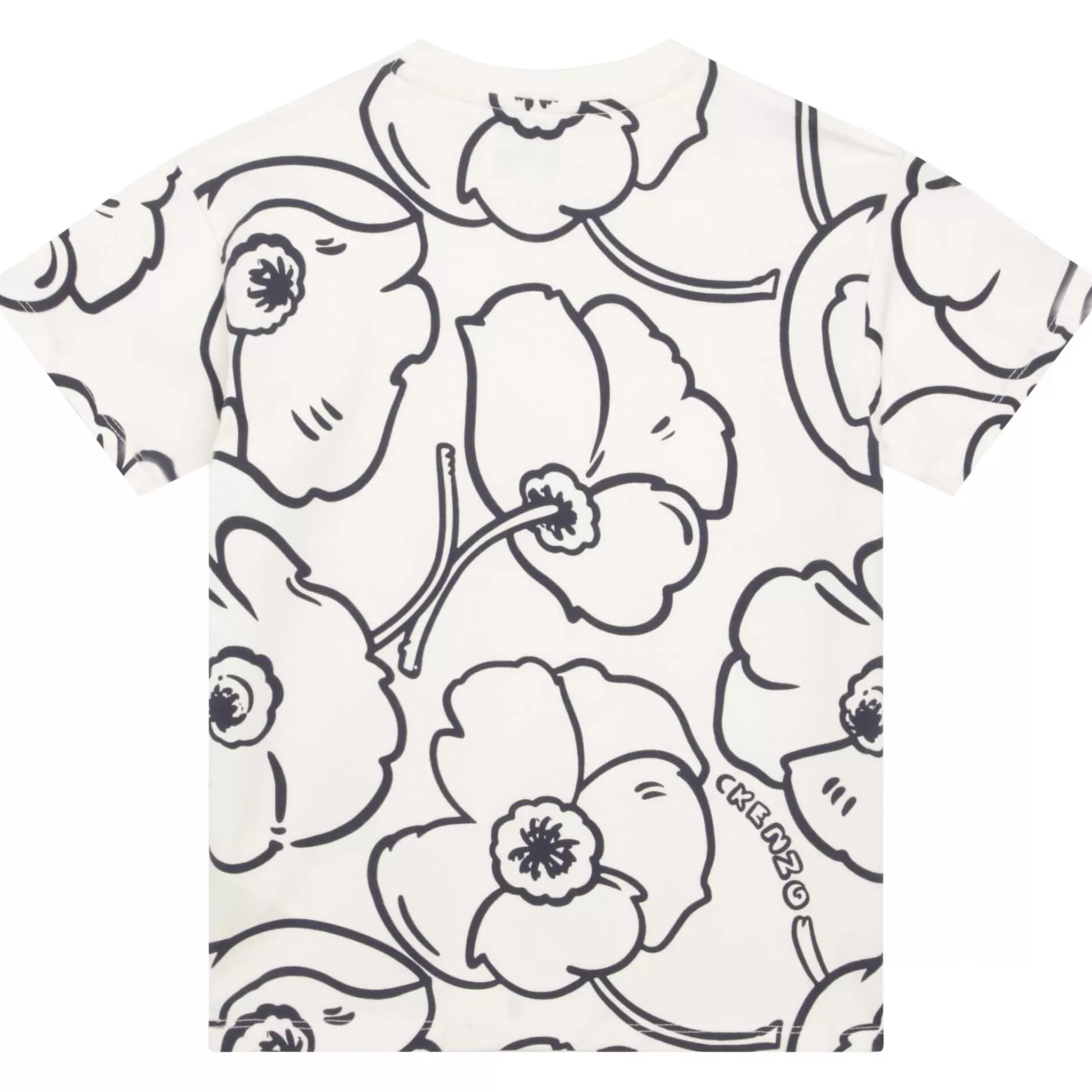 Jongen KENZO KIDS Katoenen T-Shirt Met Bloemen