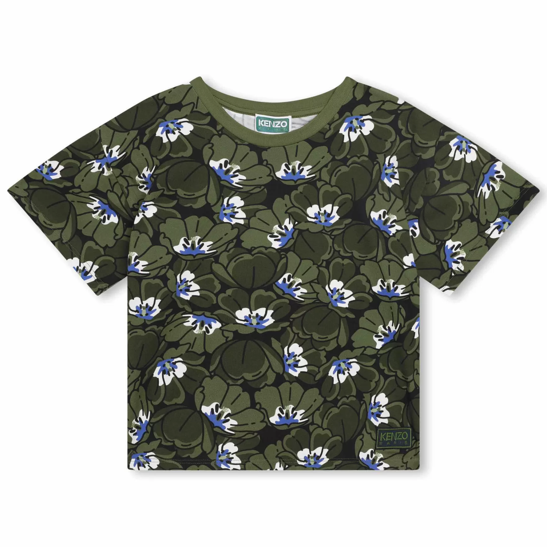 Jongen KENZO KIDS Katoenen T-Shirt Met Print