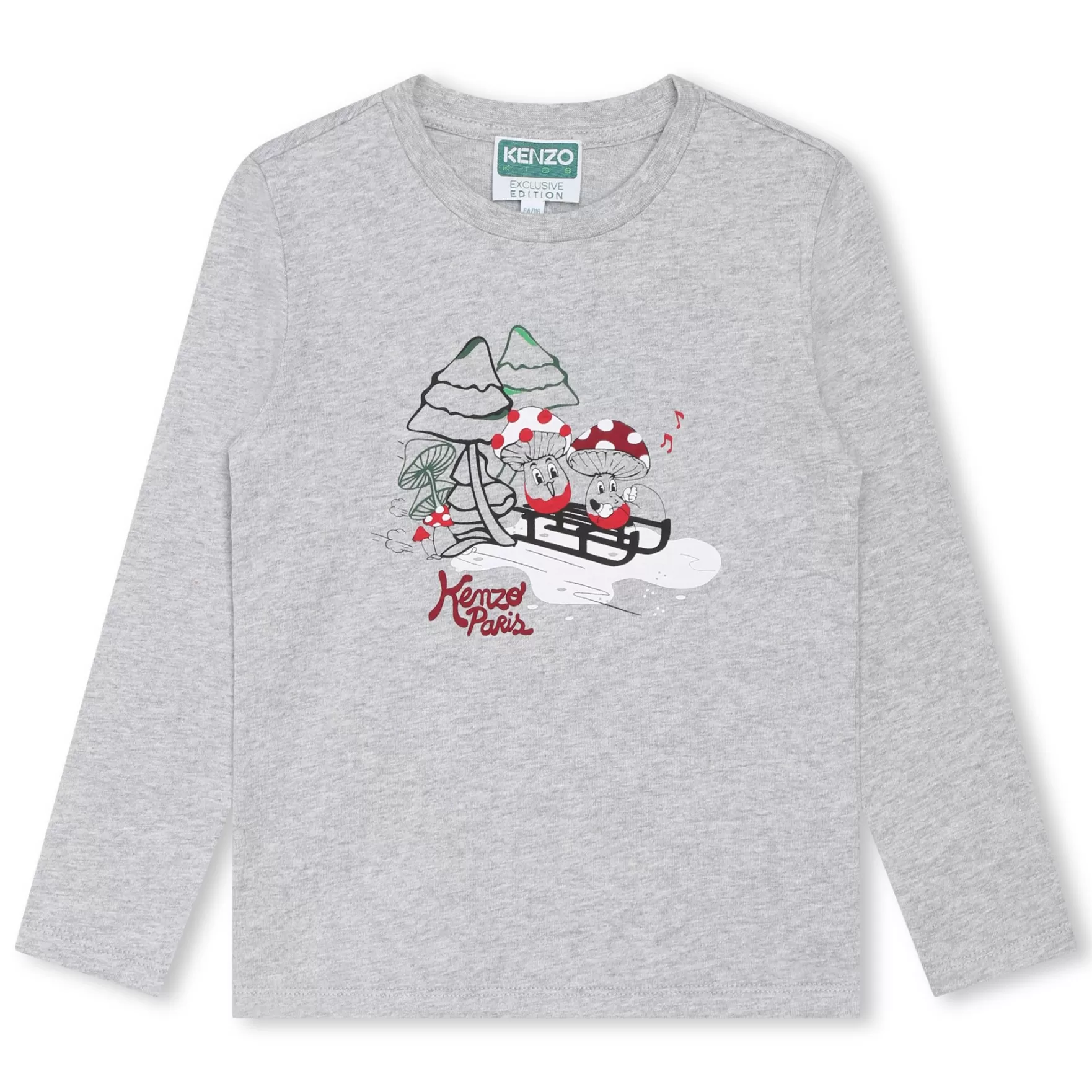 Jongen KENZO KIDS Katoenen T-Shirt Met Print