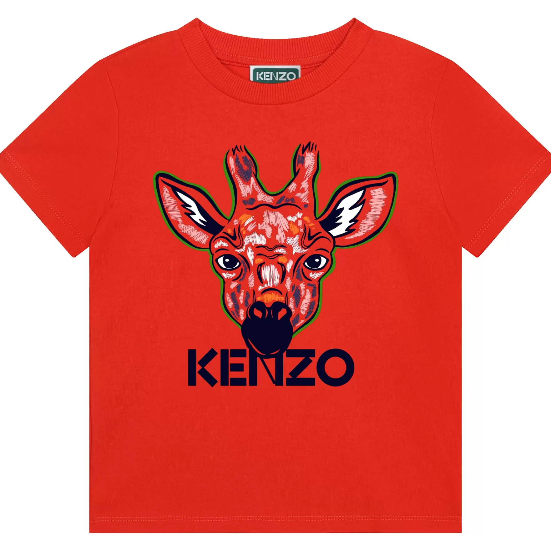 Jongen KENZO KIDS Katoenen T-Shirt Met Print