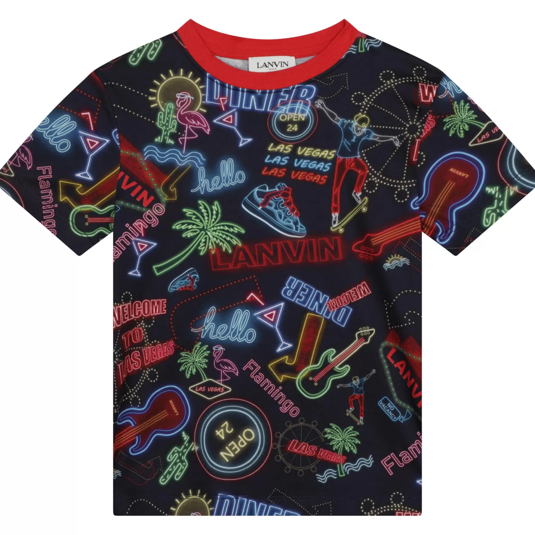 Jongen LANVIN Katoenen T-Shirt Met Print