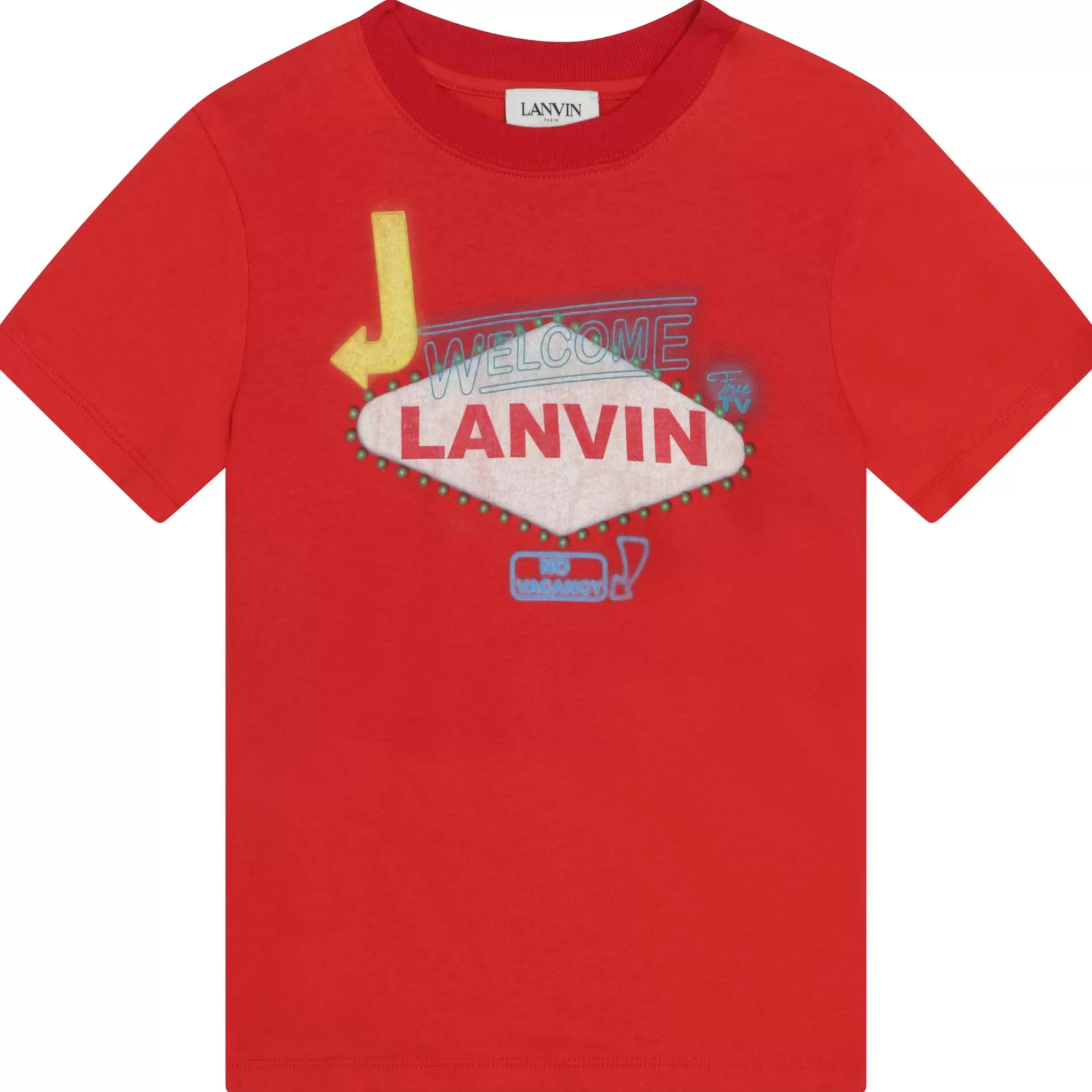 Jongen LANVIN Katoenen T-Shirt Met Print