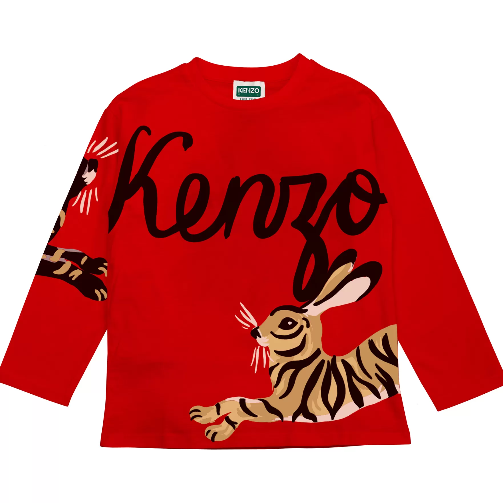 Meisje KENZO KIDS Katoenen T-Shirt Met Print