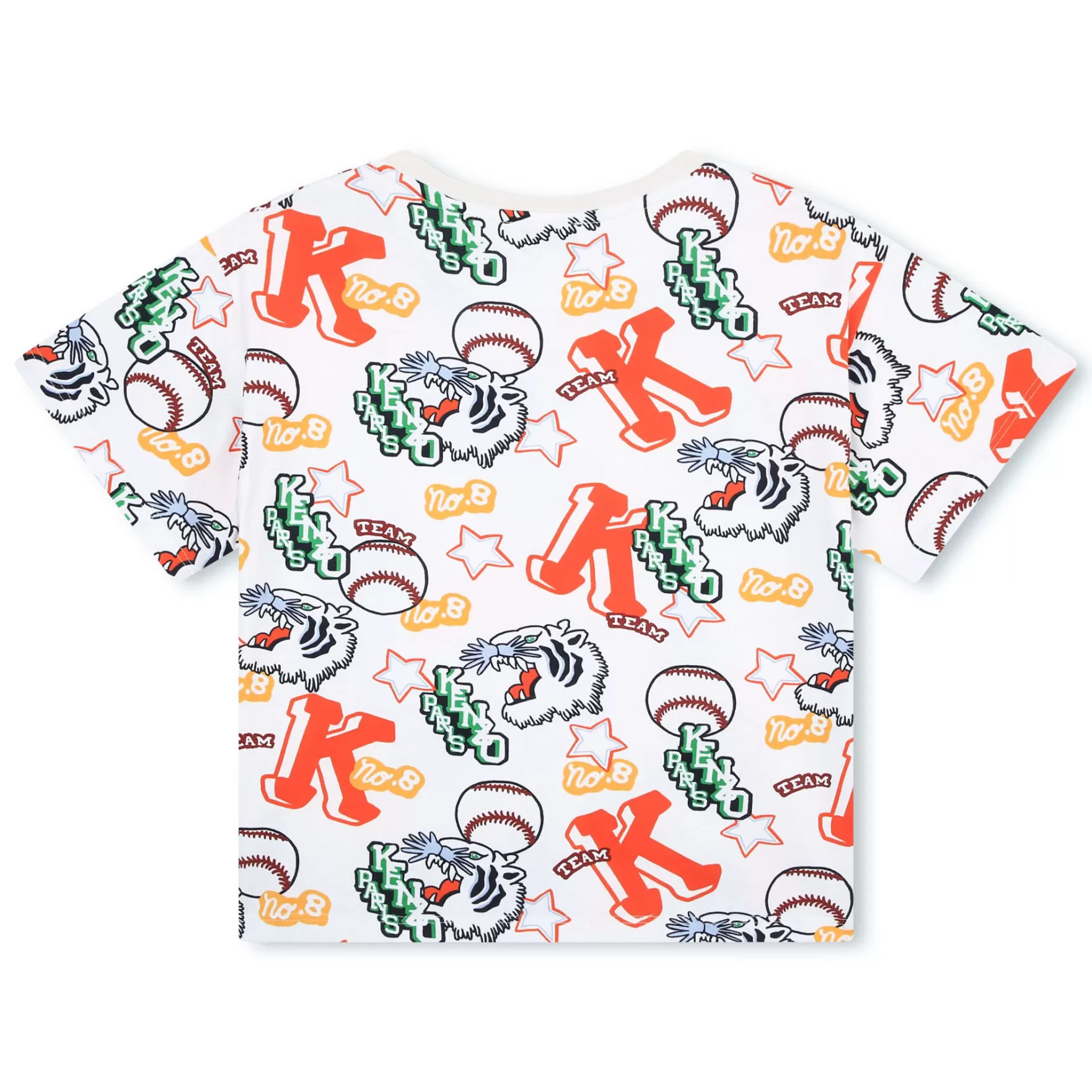 Jongen KENZO KIDS Katoenen T-Shirt Met Print