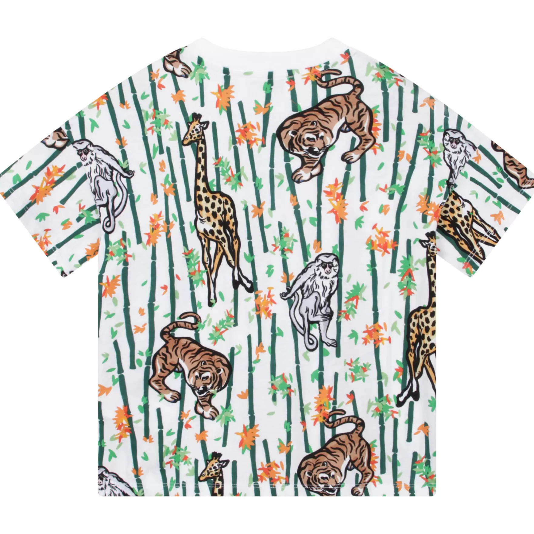 Jongen KENZO KIDS Katoenen T-Shirt Met Print