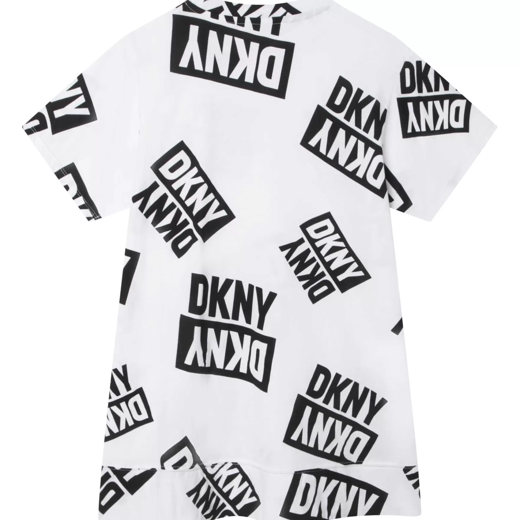 Meisje DKNY Katoenen T-Shirtjurk Met Print