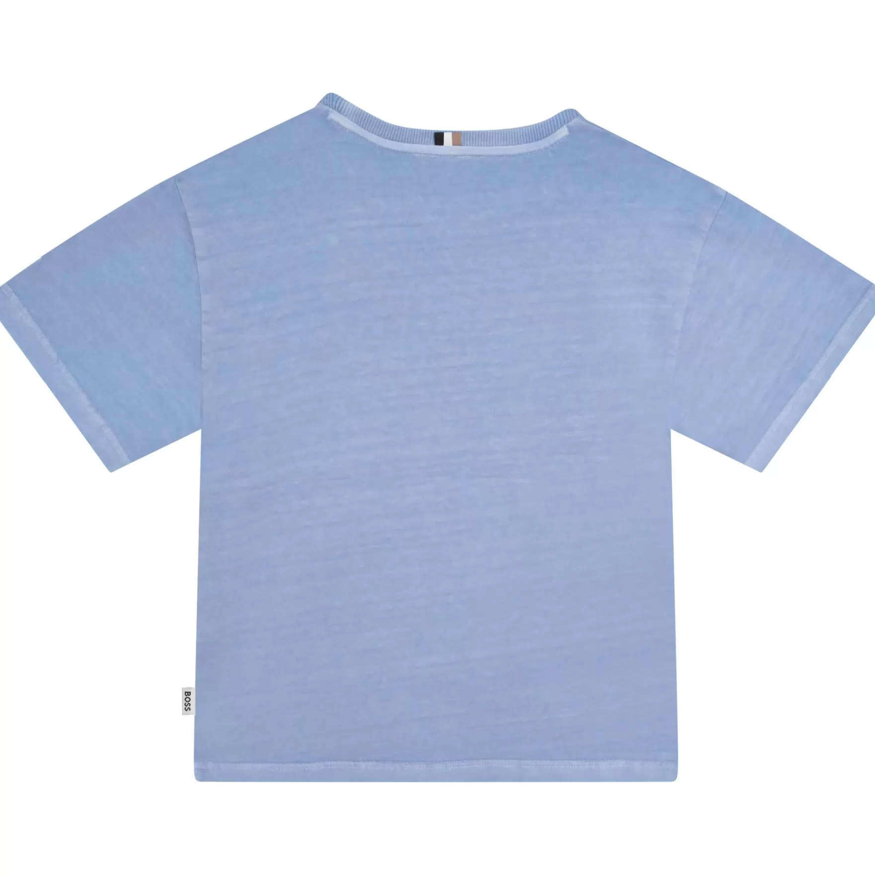 Jongen BOSS Katoenen Verwassen T-Shirt