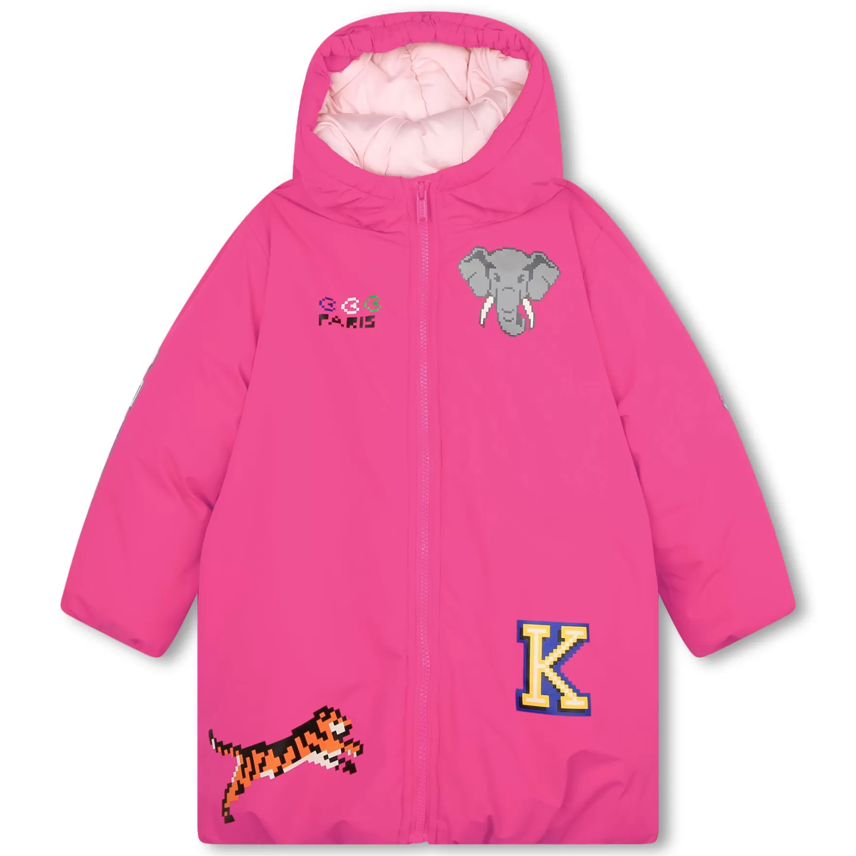 Meisje KENZO KIDS Lange Waterafstotende Anorak