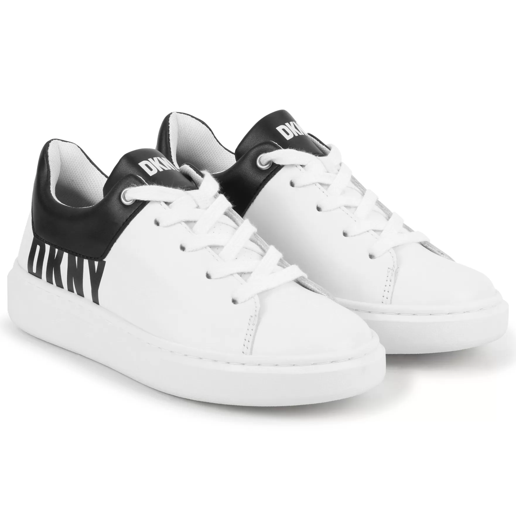 Meisje DKNY Lederen Sneakers Met Veters