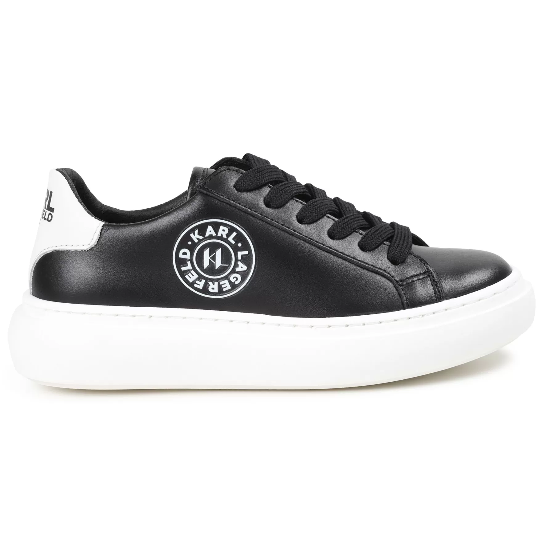 Jongen KARL LAGERFELD KIDS Lederen Sneakers Met Veters