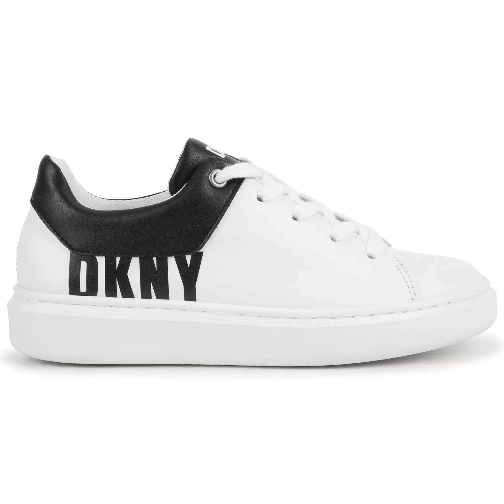 Jongen DKNY Lederen Sneakers Met Veters