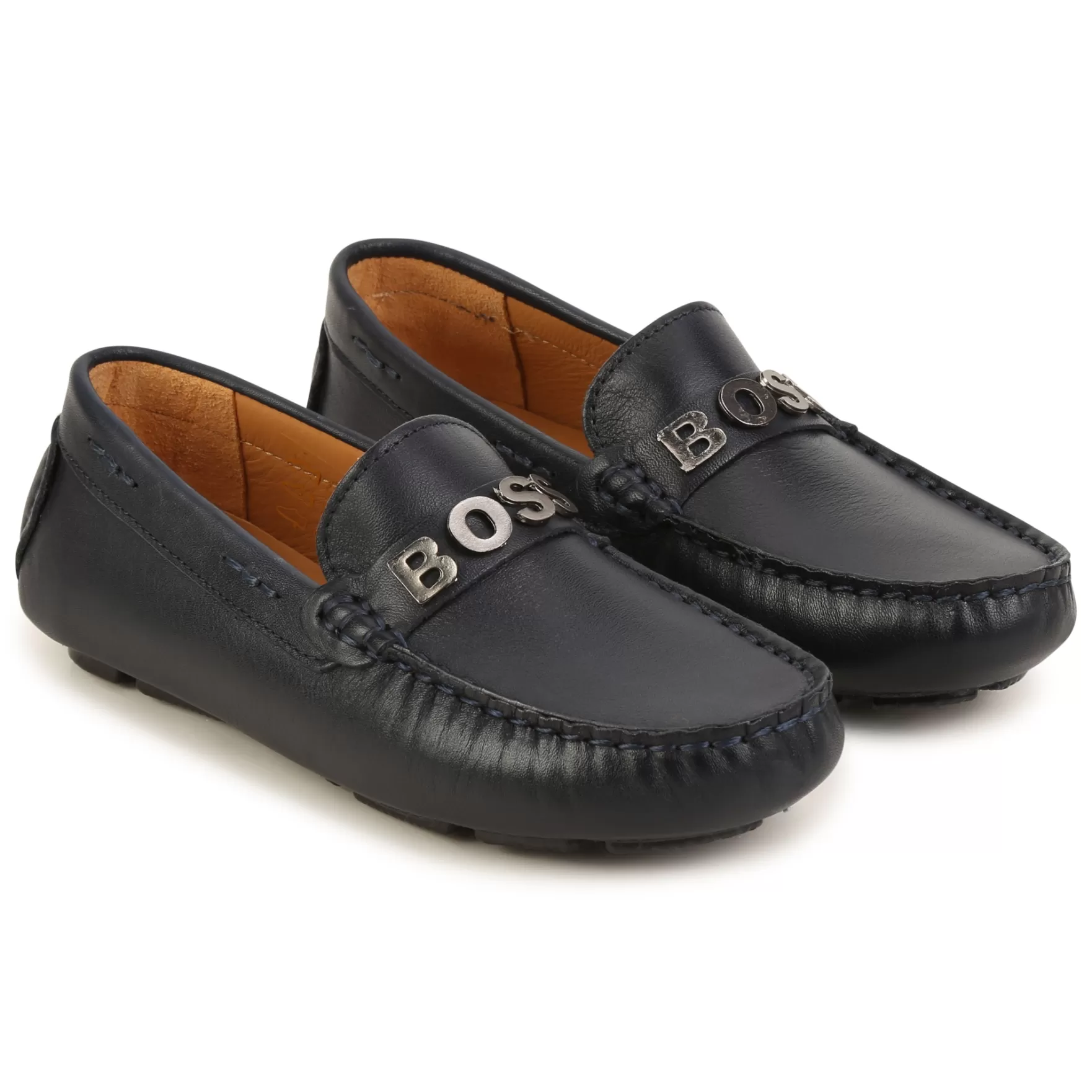 Jongen BOSS Leren Loafers