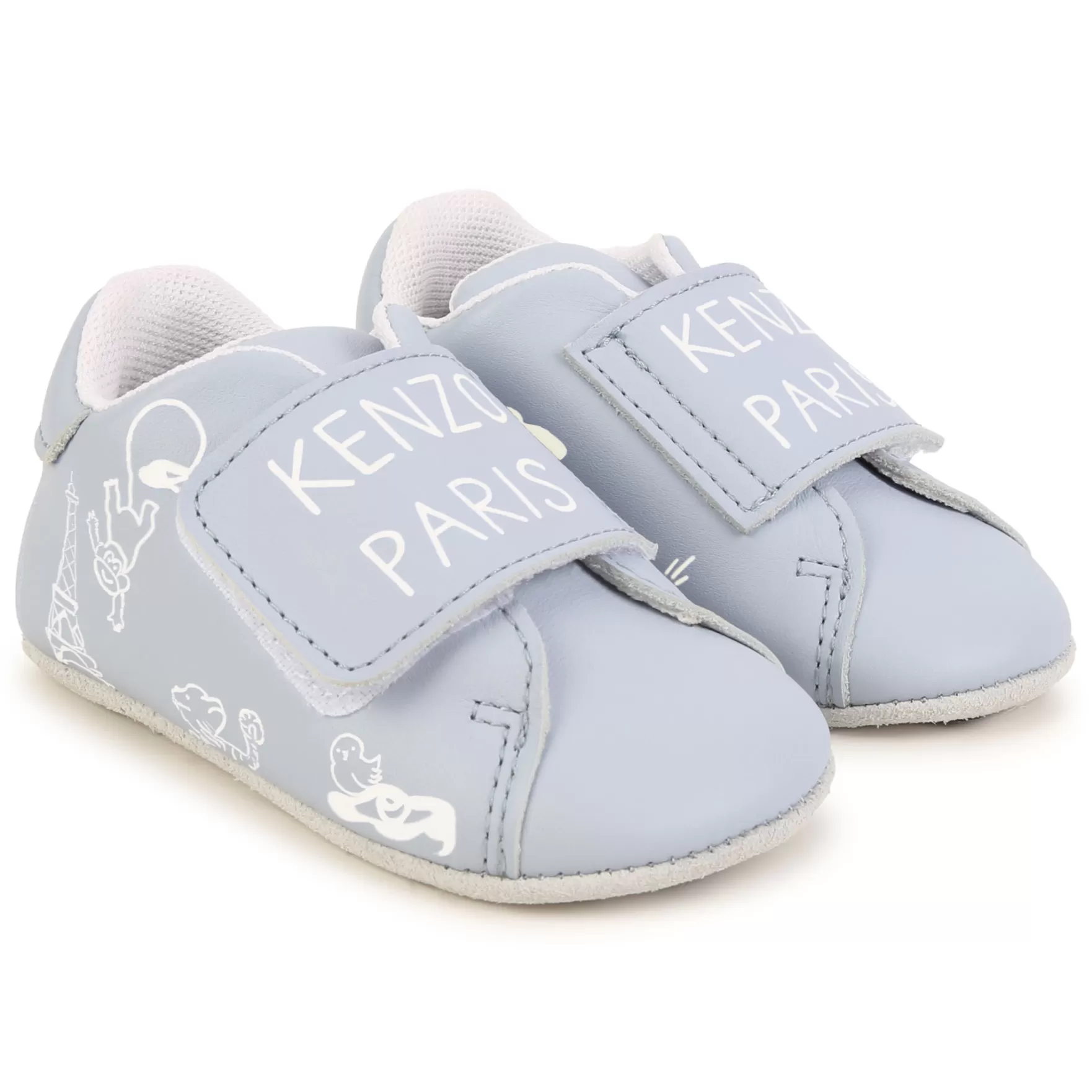 Jongen KENZO KIDS Leren Pantoffels, Klittenband