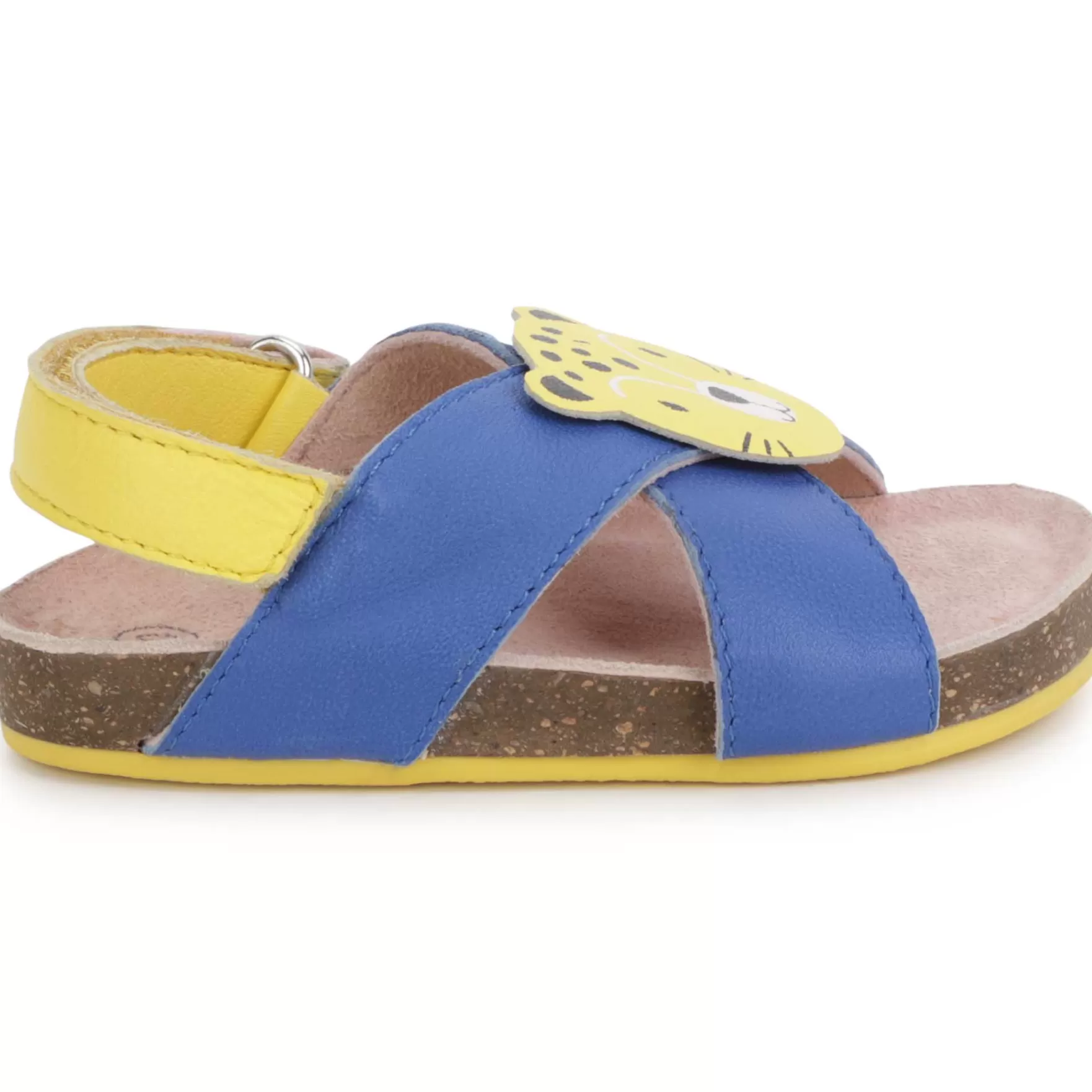 Jongen CARREMENT BEAU Leren Sandalen Met Klittenband