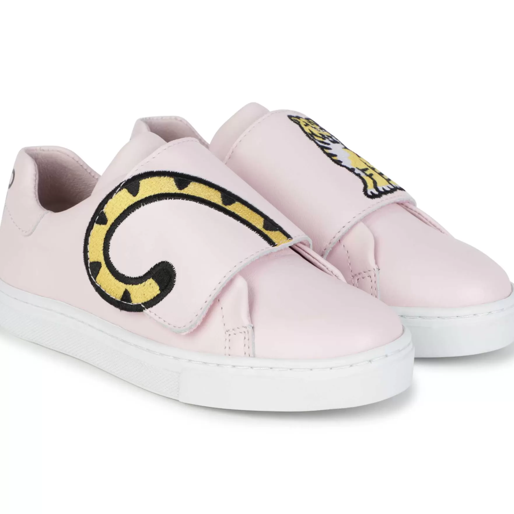 Jongen KENZO KIDS Leren Sneakers Met Klittenband