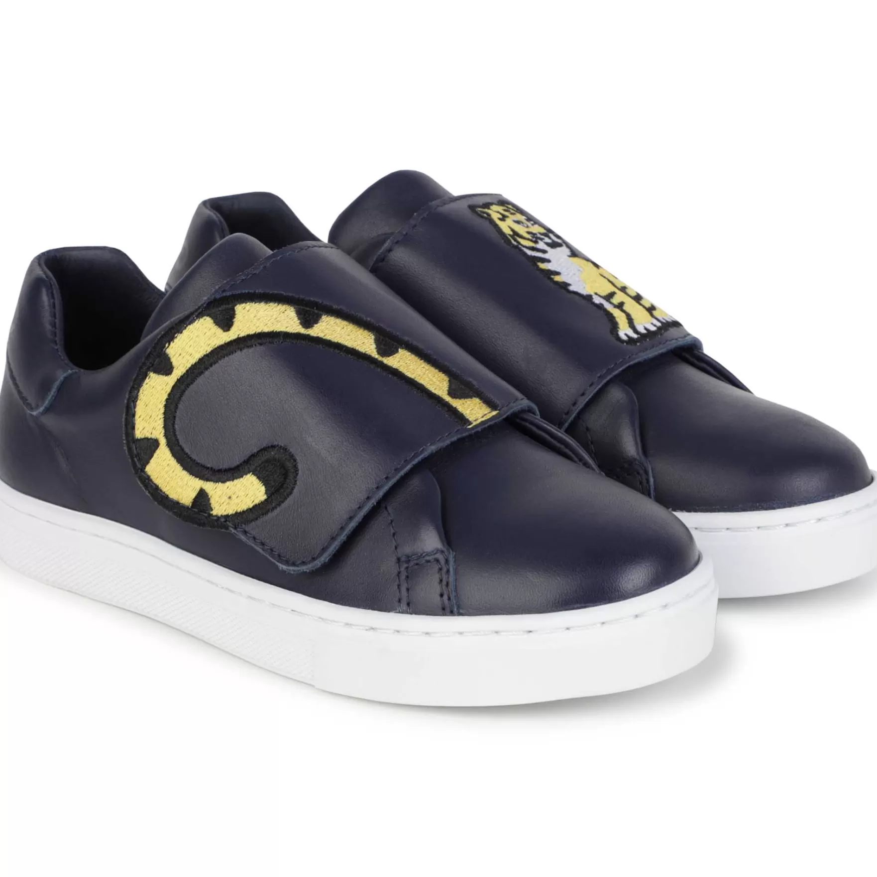 Meisje KENZO KIDS Leren Sneakers Met Klittenband