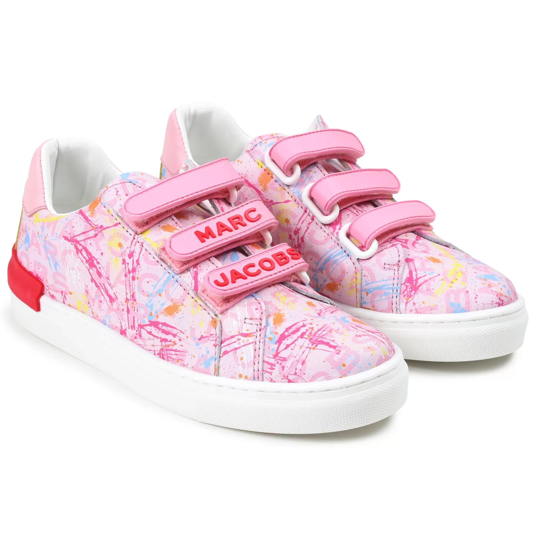 Meisje MARC JACOBS Leren Sneakers Met Klittenband