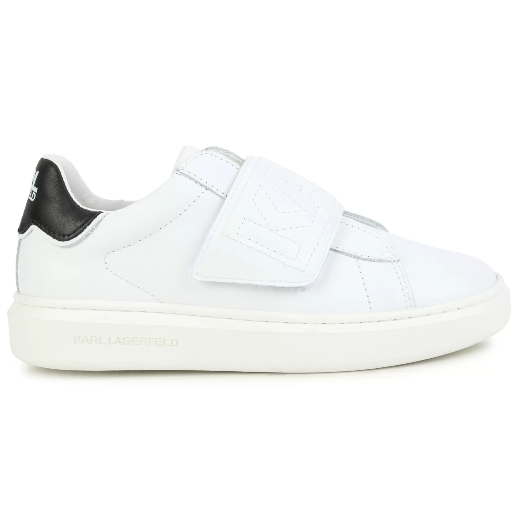 Jongen KARL LAGERFELD KIDS Leren Sneakers Met Klittenband