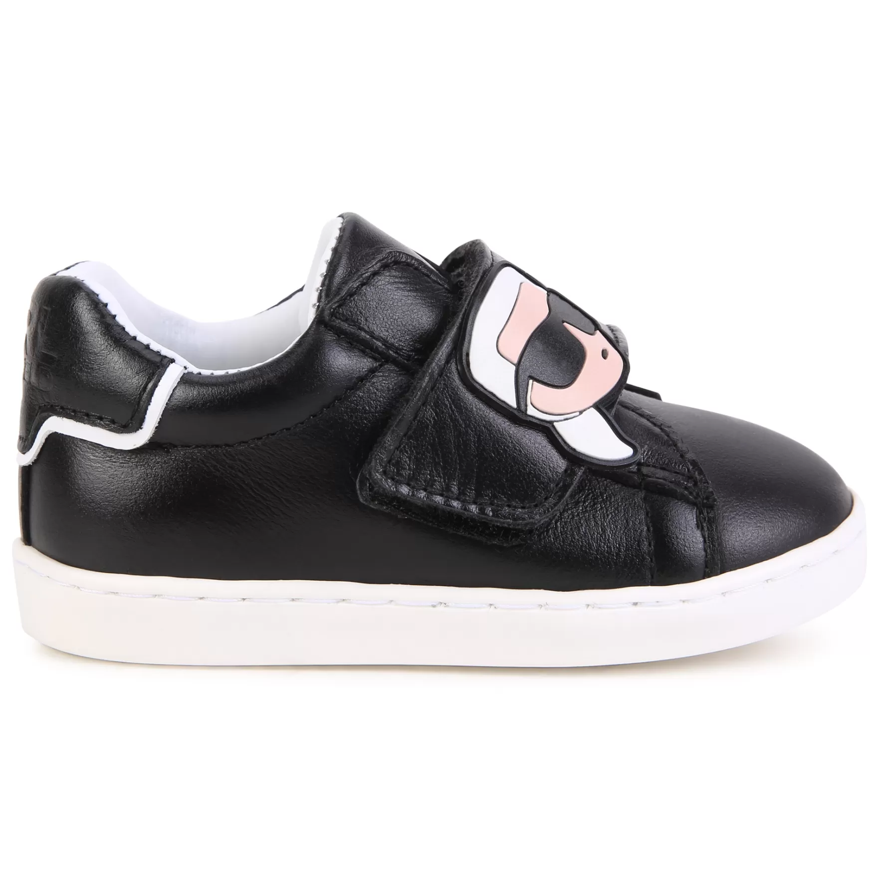 Jongen KARL LAGERFELD KIDS Leren Sneakers Met Klittenband