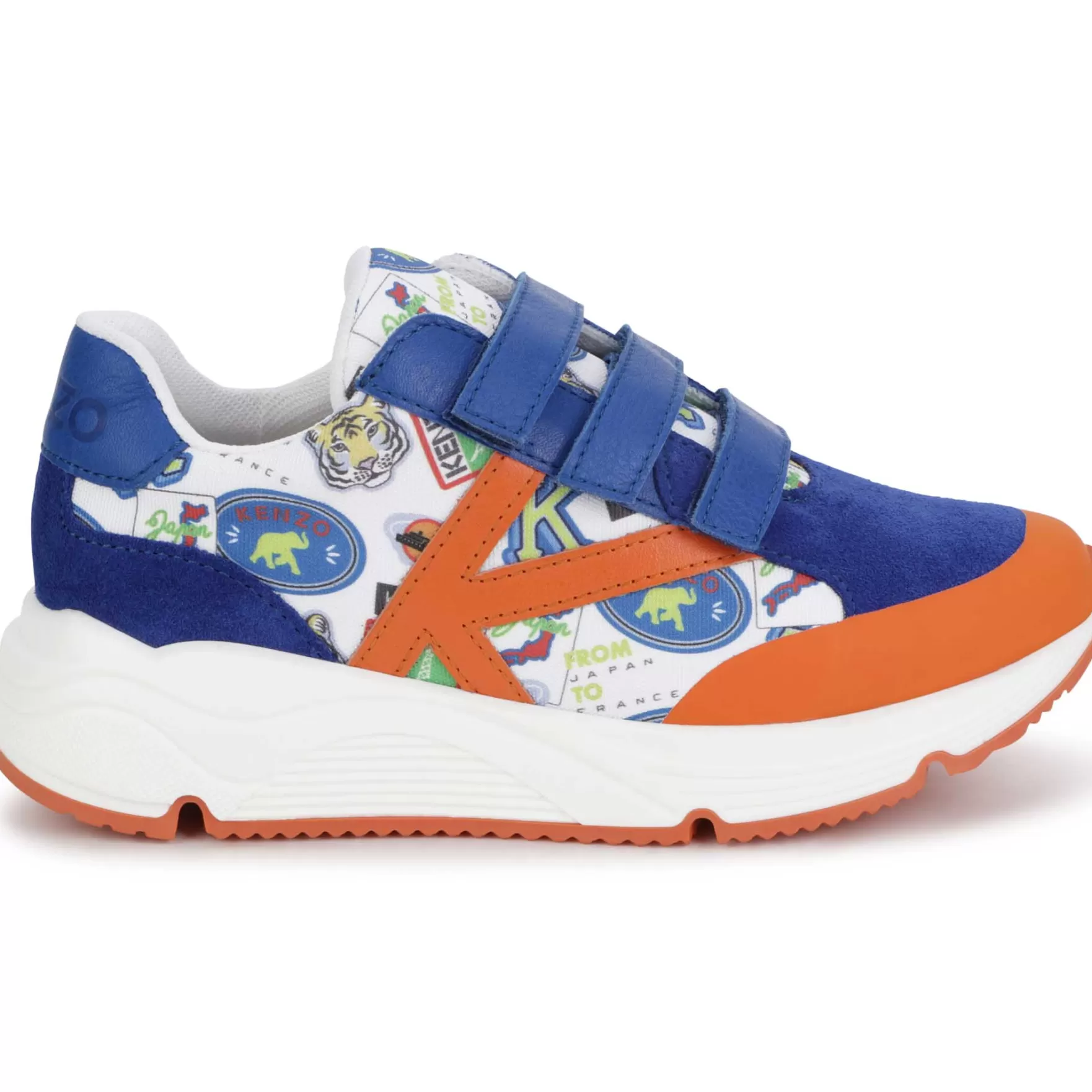 Meisje KENZO KIDS Leren Sneakers Met Klittenband