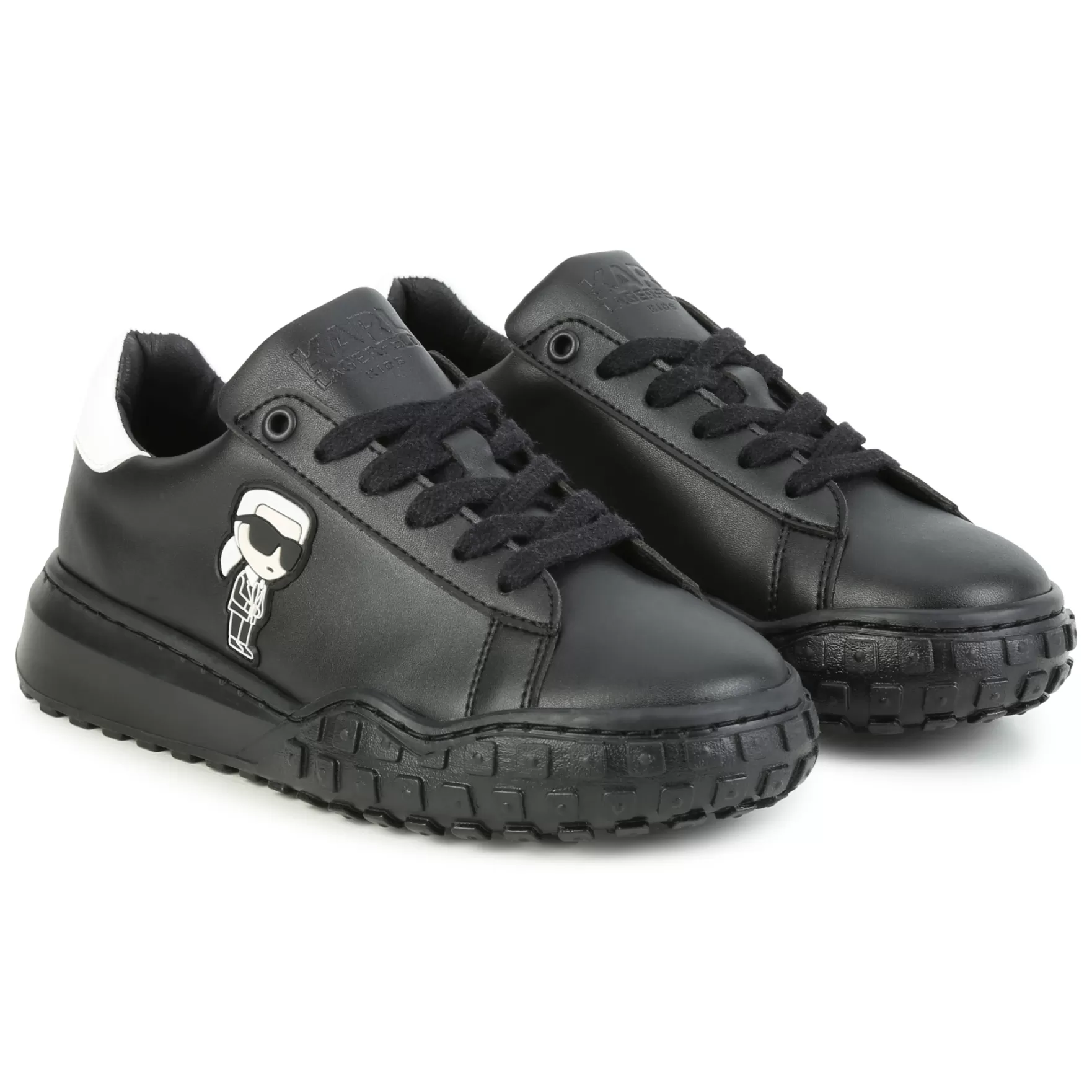 Jongen KARL LAGERFELD KIDS Leren Sneakers Met Veters