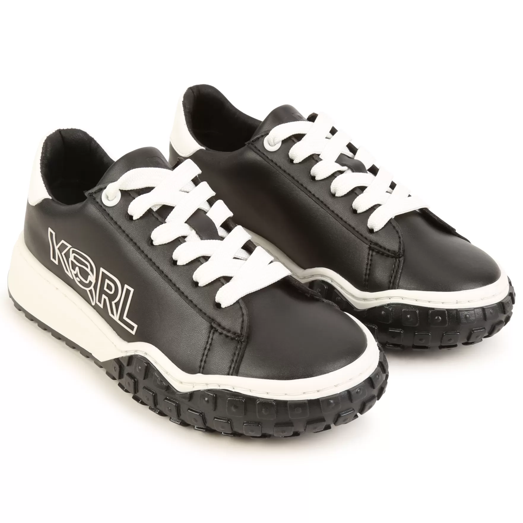 Jongen KARL LAGERFELD KIDS Leren Sneakers Met Veters