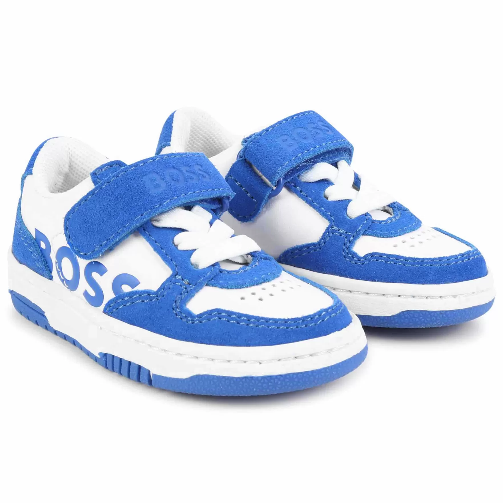 Jongen BOSS Leren Sneakers Met Veters